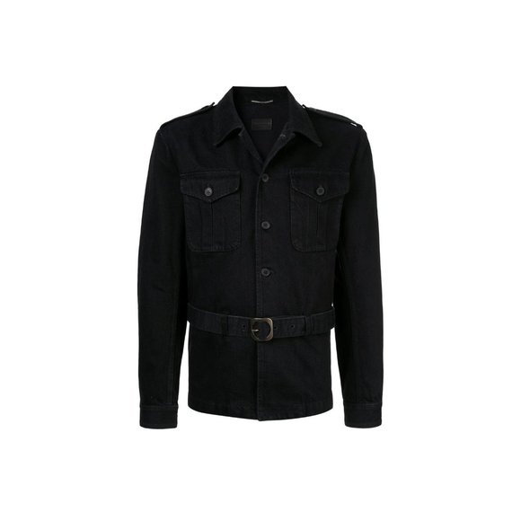 Saint Laurent Saharienne Denim Jacket - Picture 1 of 9